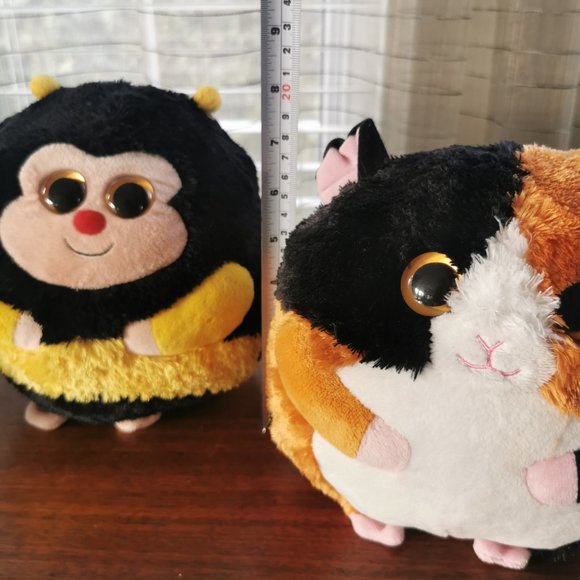 Large TY Beanie Ballz Monstaz Set of 3, VTG Speedy, Zips and Jerry 8" Plushies - Picture 4 of 12